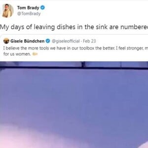 Tom Brady fez uma brincadeira sobre o vídeo de Gisele Bündchen