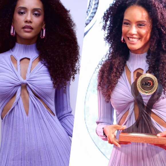 Vestido lilás de Taís Araujo comprova como a trend cut out pode ser pura elegância. Fotos!