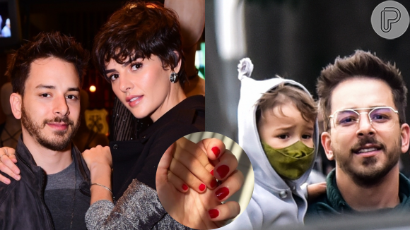 Mulher de Junior Lima, Mônica Benini rebateu críticas após pintar as unhas do filho