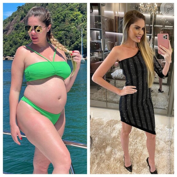 Bárbara Evans fez dieta para casamento e mostrou antes e depois de perder peso