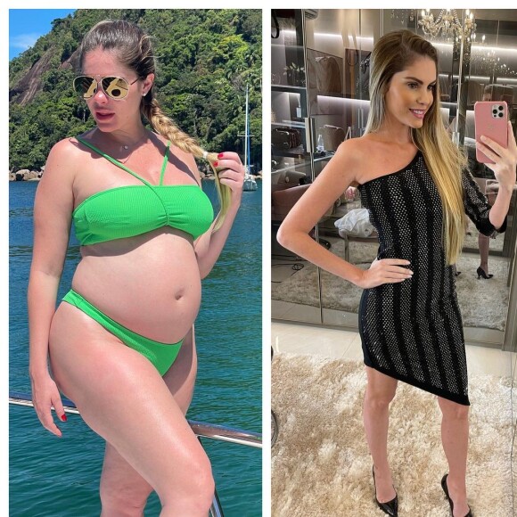 Bárbara Evans fez dieta para casamento e mostrou antes e depois de perder peso
