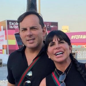 Gretchen está no Catar com o marido, Esdras Souza