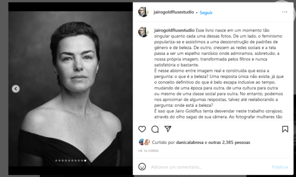 Ana Paula Arósio sem maquiagem: em rara aparição, atriz surgiu de cara limpa no livro 'Singular', do fotógrafo Jairo Goldflus