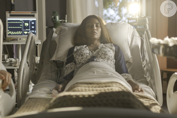 Na novela 'Cara e Coragem', Clarice (Tais Araújo) ficou em coma após simular a própria morte
