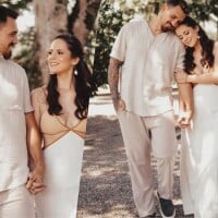 Vestido de noiva minimalista e com recortes: look de Bia, neta de Lula, é perfeito para casamento no verão!