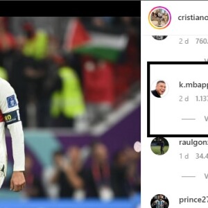 Mbappé foi um dos atletas que elogiou Cristiano Ronaldo no comentário da publicação