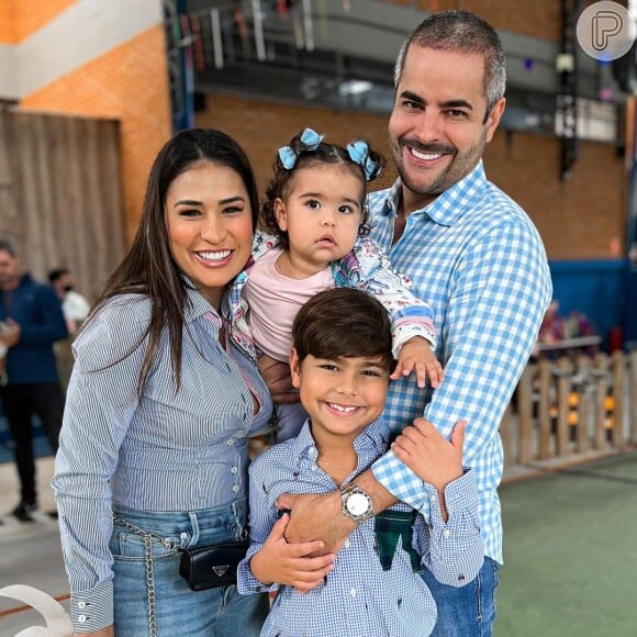 Simone Mendes e Kaká Diniz são pais de dois filhos, Henry e Zaya