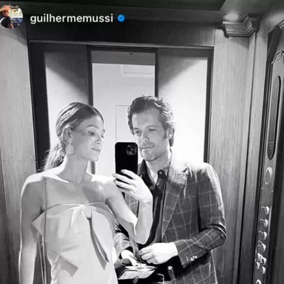 Marina Ruy Barbosa e Guilherme Mussi eram discreto com a relação nas redes pessoais: no aniversário, a atriz ganhou a declaração acima do deputado