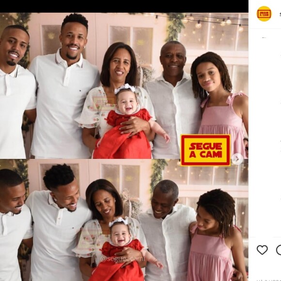 Éder Militão passou o Natal com a filha