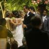 Uns dos momentos que marcaram a vida da apresentadora foi o casamento de sua filha, Mariana, com o corretor de imóveis Paschoal Feola, à direita. A cerimônia aconteceu em São Paulo, em fevereiro de 2010