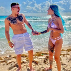 Até viagem internacional, com direito a cenário paradisíaco, Thomaz Costa e Tati Zaqui já fizeram