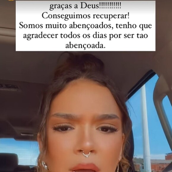 Em um final surpreendente, Mel Maia afirmou que conseguiram recuparar tudo