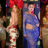 Metalizados, recortes e florais: o que as famosas usaram nos looks de Carnaval para o Baile da Arara?