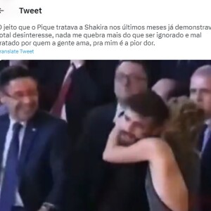 Vídeo de Piqué ignorando abraço de Shakira surpreendeu os internautas