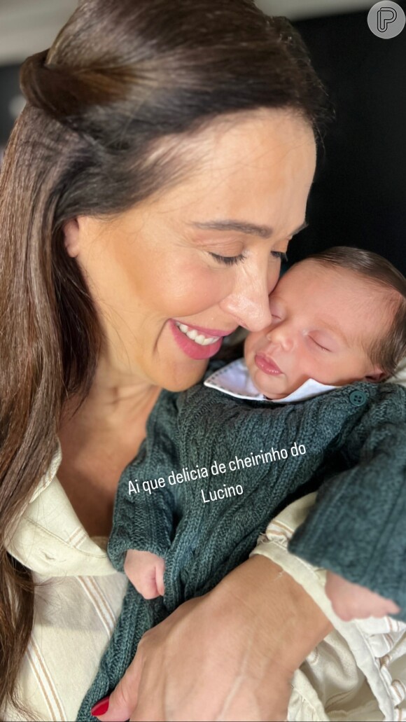 Filho de Claudia Raia e Jarbas Homem de Mello, Luca nasceu há 2 semanas