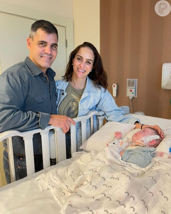 Filha de Juliano Cazarré passou por uma cirurgia de correção de uma válvula do coração
