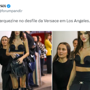 Look de Bruna Marquezine era todo composto por peças da Versace