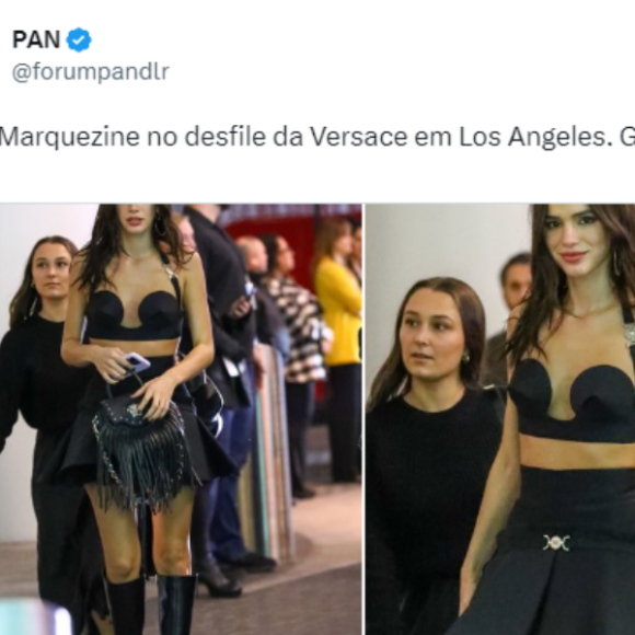 Look de Bruna Marquezine era todo composto por peças da Versace