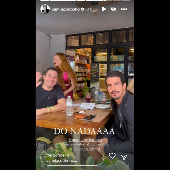 Marina Ruy Barbosa e Enzo Celulari foram vistos juntos mais uma vez