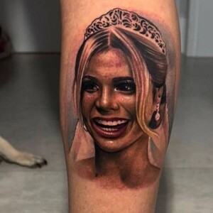 MC Guimê homenageou Lexa com uma tatuagem em sua perna