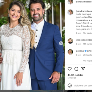A médica Lyandra Costa se casou com Lucas Santos no último dia 28