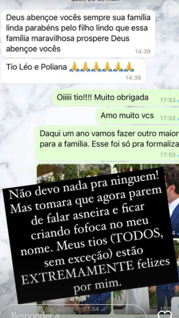 Leonardo e Lyandra Costa trocam mensagens carinhosas após casamento 