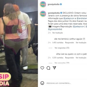 Jade Picon foi flagrada com André Lamoglia, ator de 'Elite'