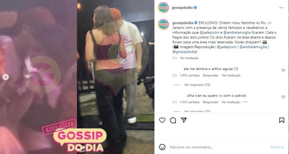 Jade Picon foi flagrada com André Lamoglia, ator de 'Elite'