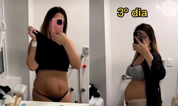 Viih Tube mostrou a barriga poucos dias após o nascimento da filha