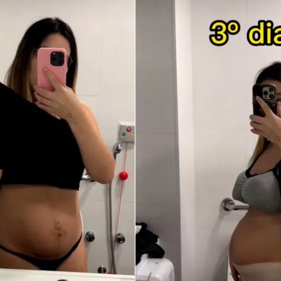 Viih Tube mostrou a barriga poucos dias após o nascimento da filha