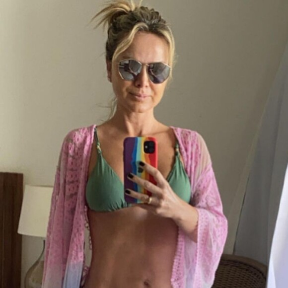Aos 50 anos, Eliana exibe uma barriga tanquinho natural graças a uma rotina intensa de treinos e dietas