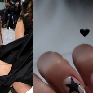 Unhas decoradas de Anitta no MET Gala 2023: cantora usou francesinha metalizada e desenho de estrela