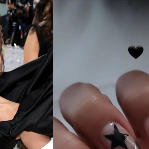 Unhas decoradas de Anitta no MET Gala 2023: cantora usou francesinha metalizada e desenho de estrela