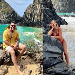 Murilo Huff e Nicole Melo estavam separados, mas voltaram a namorar no início do ano, durante uma viagem a Fernando de Noronha