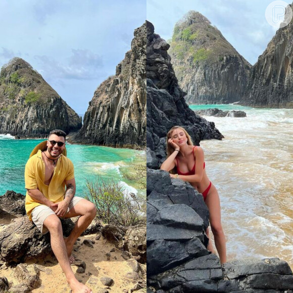 Murilo Huff e Nicole Melo estavam separados, mas voltaram a namorar no início do ano, durante uma viagem a Fernando de Noronha