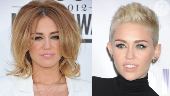 Good girl gone bad: em 2012, Miley Cyrus chocou os saudosos fãs de Hannah Montana ao cortar os cabelos bem curtos em um estilo bem punk
