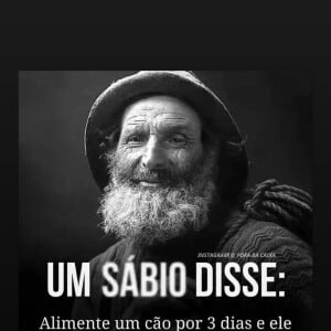 Pai de Larissa Manoela postou: 'Alimente um cão por 3 dias e ele lembrará de você por 30 anos. Alimente um humano por 30 anos e ele te esquecerá em 3 dias'