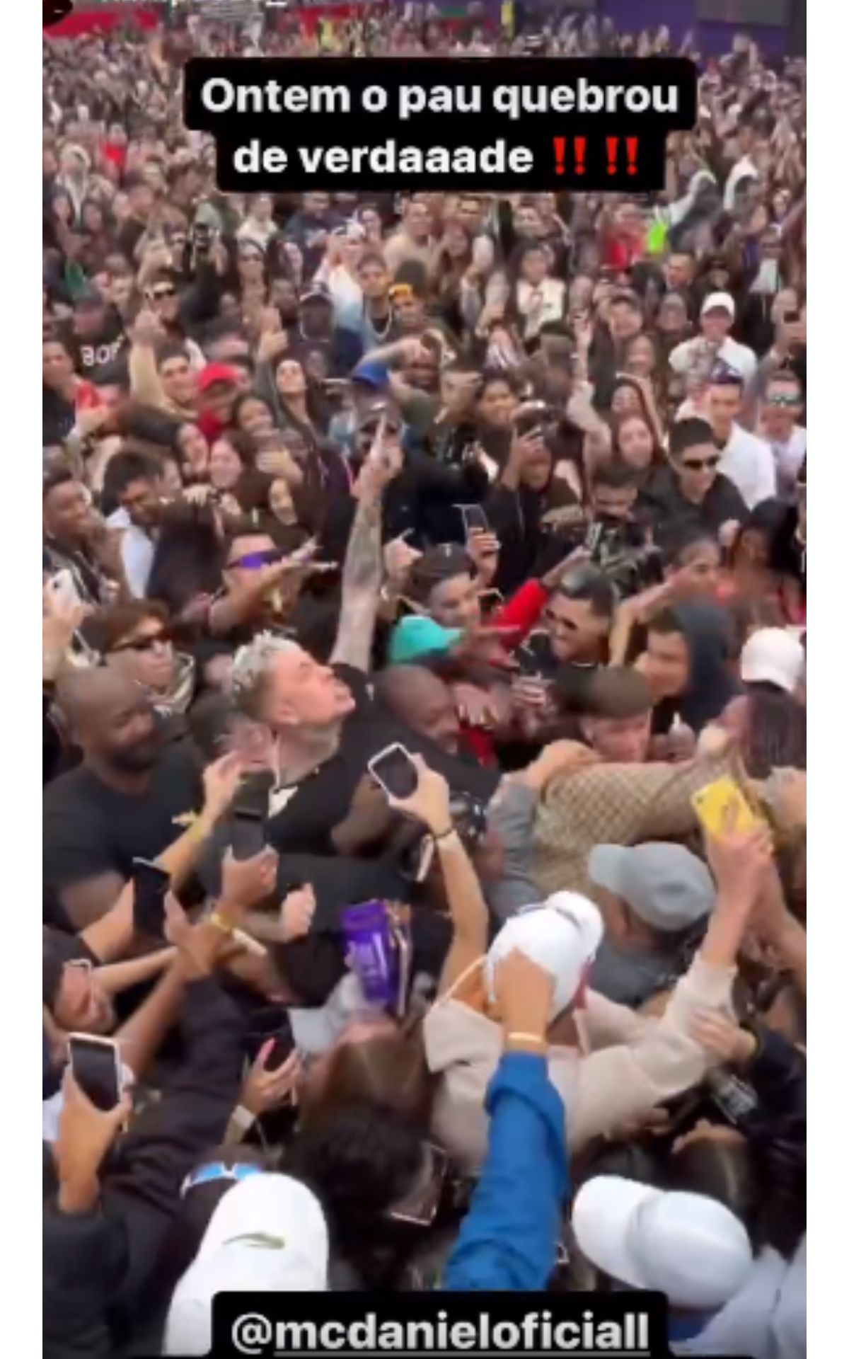 Esse cara é maluco': MC Daniel arrisca a vida em show e choca público.  Veja! - Purepeople