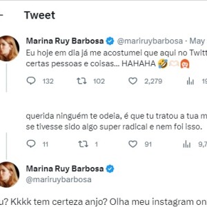Marina Ruy Barbosa respondeu às críticas recebidas