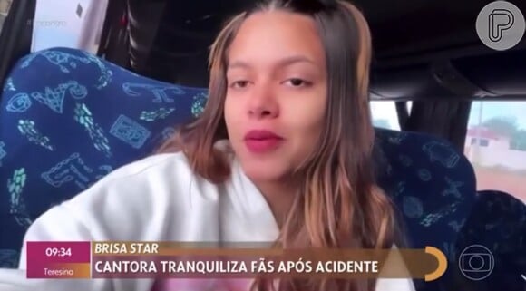Acidente com Brisa Star: cantora agradeceu mensagens de preocupação após se envolver em acidente