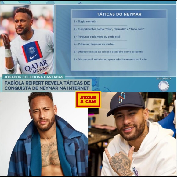 Neymar tem uma sequência de comportamentos iguais com mulheres
