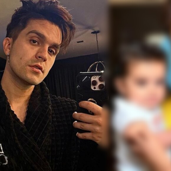 Luan Santana publicou fotos suas com um bebê criado por Inteligência Artificial.