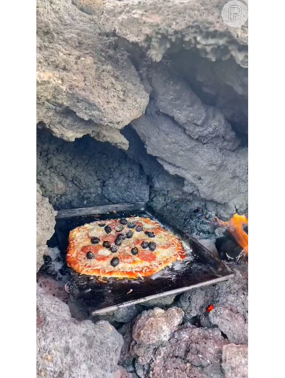 Prepato de pizza feita em vulcão ativo na Guatemala viraliza e soma milhões de visualizações