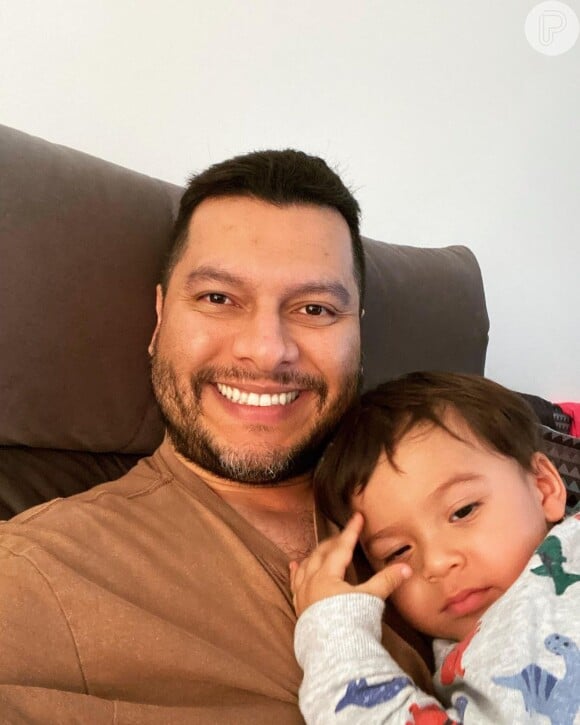 Thiago Lopes anunciou nas redes sociais que conseguiu a guarda unilateral do filho