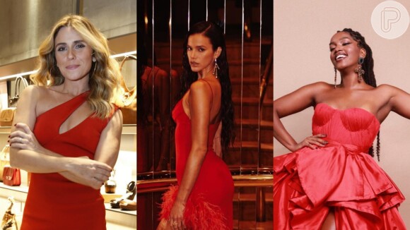 Giovanna Antonelli, Bruna Marquezine e Iza usaram vestidos de festa vermelhos para arrasar em eventos e eles podem te inspirar.