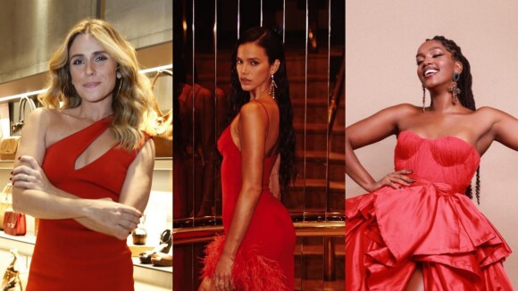 Vestido de festa vermelho longo: 7 looks de famosas para te inspirar e te deixar poderosa em um casamento