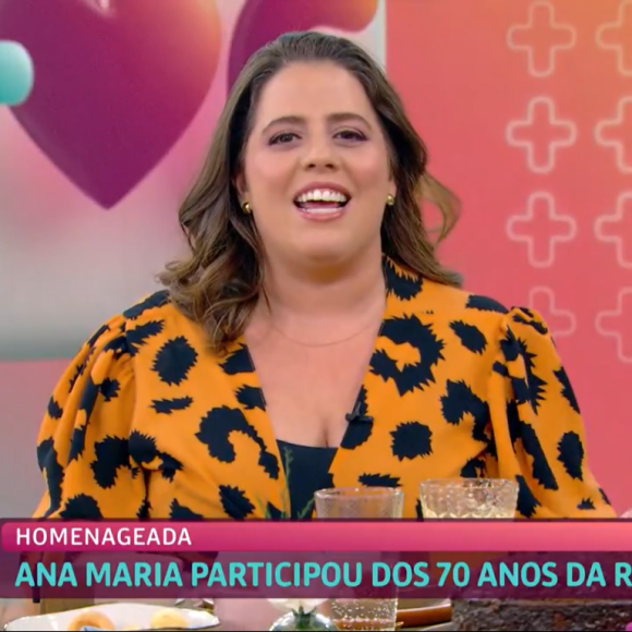 Tati Machado quis saber de Ana Maria Braga como foi voltar para a Record depois de 25 anos.