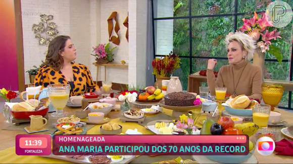 Ana Maria Braga contou a Tati Machado que se sente melhor 'hoje' após ver tantas mudanças desde sua partida da Record.