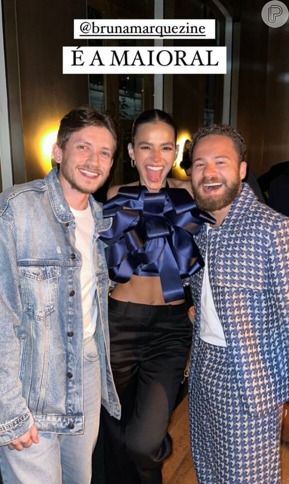 Famosos vão à sessão exclusiva de 'Besouro Azul' sediada por Bruna Marquezine e compartilham registros ao lado da atriz