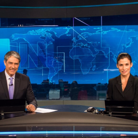 William Bonner atualmente divide a bancada do 'Jornal Nacional' com Renata Vasconcellos